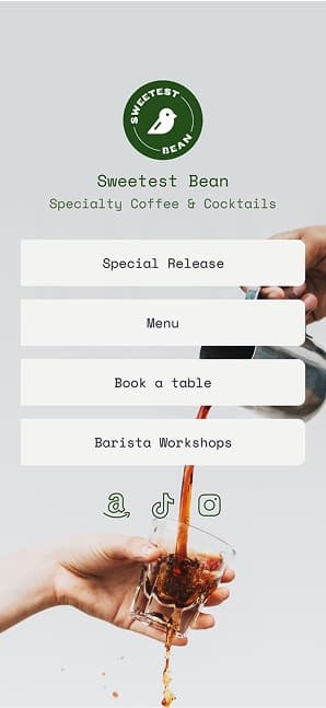 Linktree screen 1