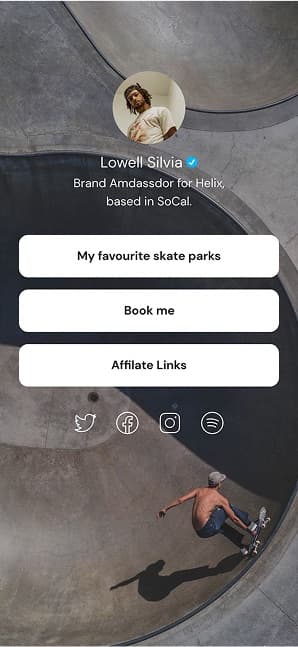 Linktree screen 2