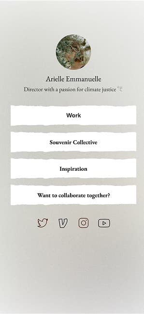 Linktree screen 2
