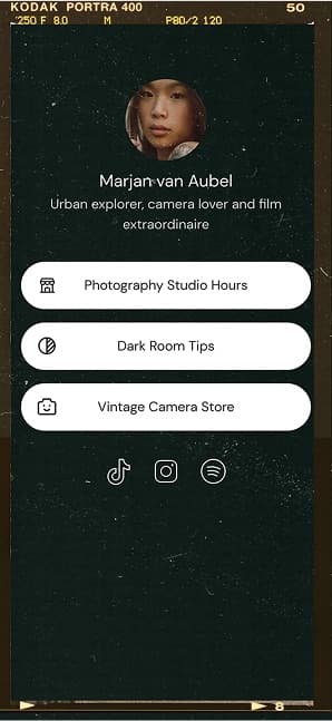 Linktree screen 2