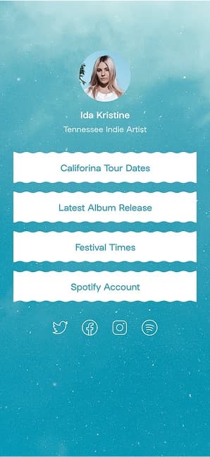 Linktree screen 3