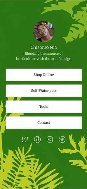 Linktree screen 4