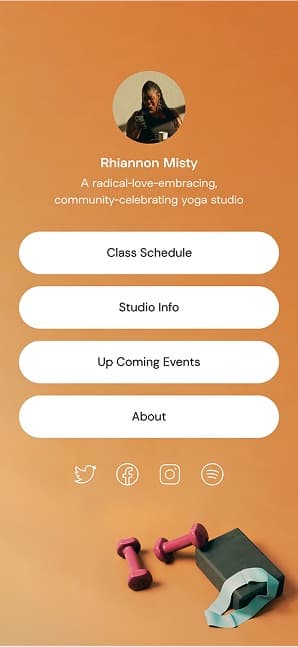 Linktree screen 7