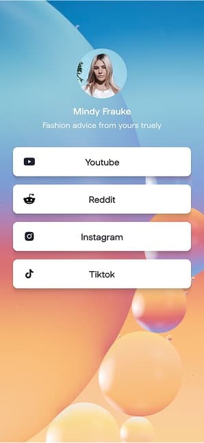 Linktree screen 8