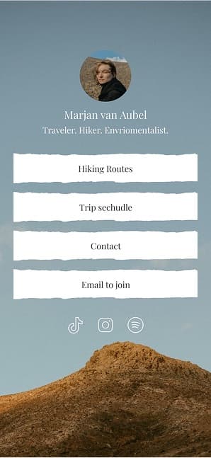 Linktree screen 8
