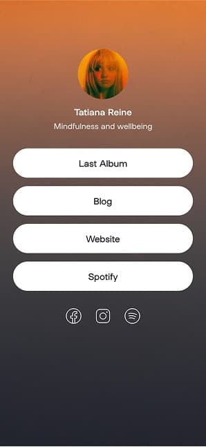 Linktree screen 12